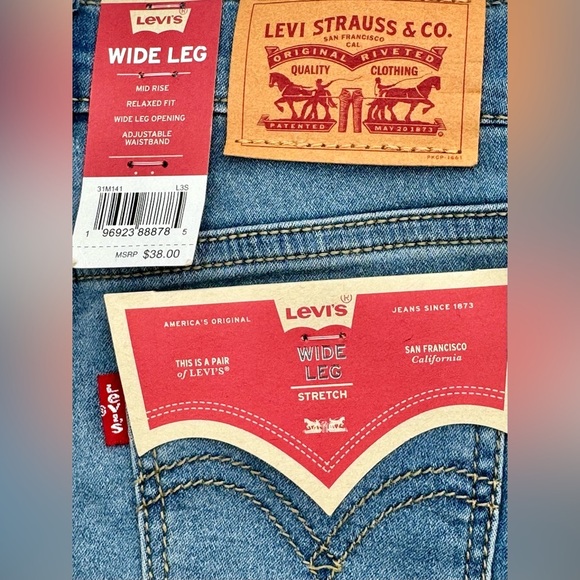 Levi's NWT Sz 6X Blue Denim Jeans - Picture 4 of 7